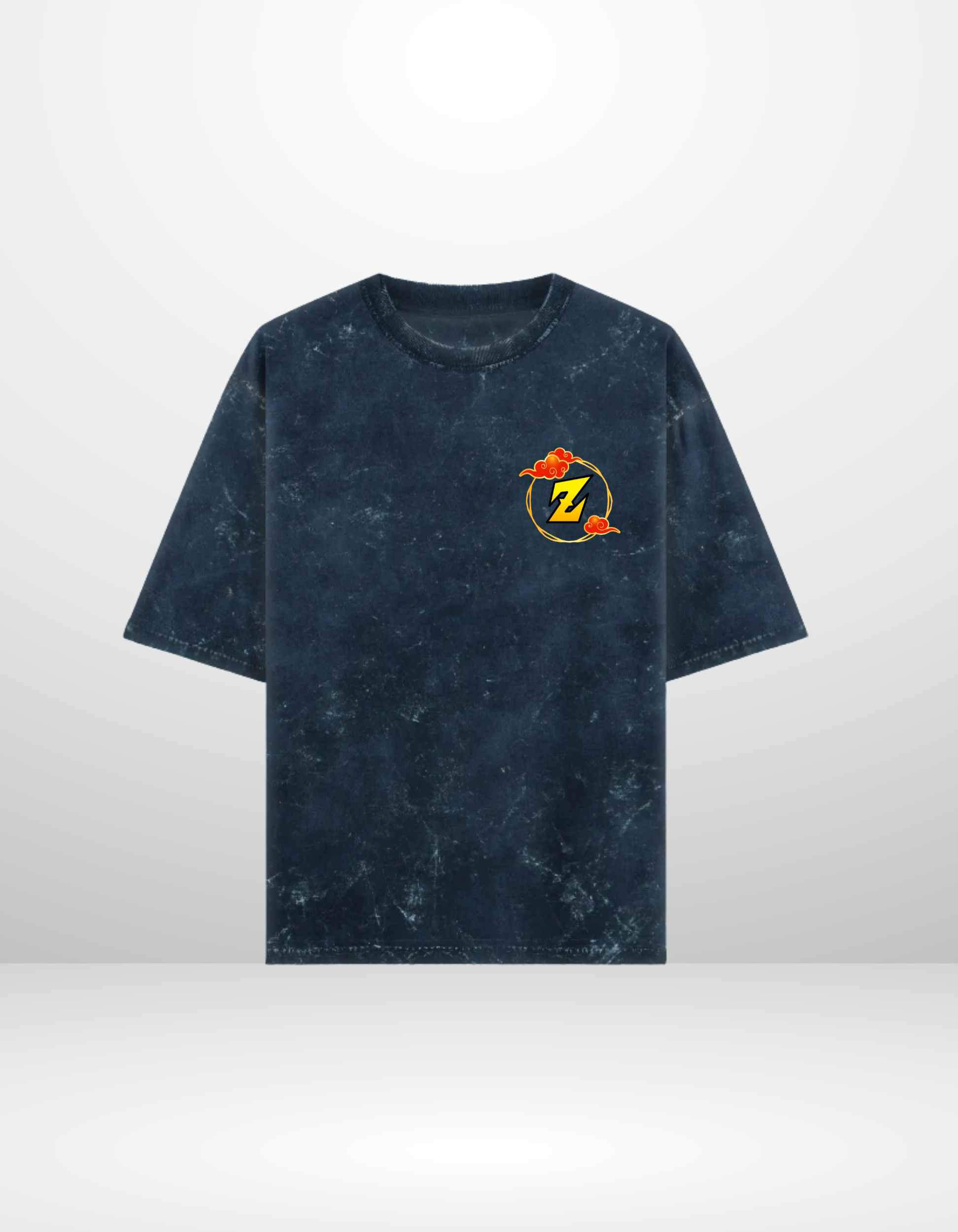 GOKU: FEAR NOTHING — ACID WASH OVERSIZED T-SHIRT