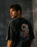 GOKU: FEAR NOTHING — ACID WASH OVERSIZED T-SHIRT